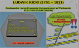 Fot. Mapa poglądowa Ludwik Kicki (1791 - 1831)- Aleja Chwały Bohaterów Powstania Listopadowego w W-wie